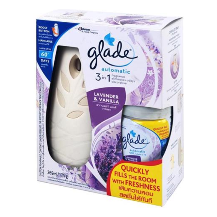 Glade Automatic Spray Air Freshener Lavender and Vanilla, 175g Lazada PH