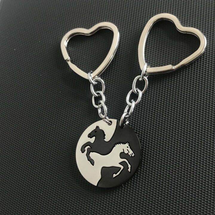 heart-shaped-stainless-steel-key-chain-pendant-pendant-accessories-coupling-key-chain-round-key-chain-kiss-baby