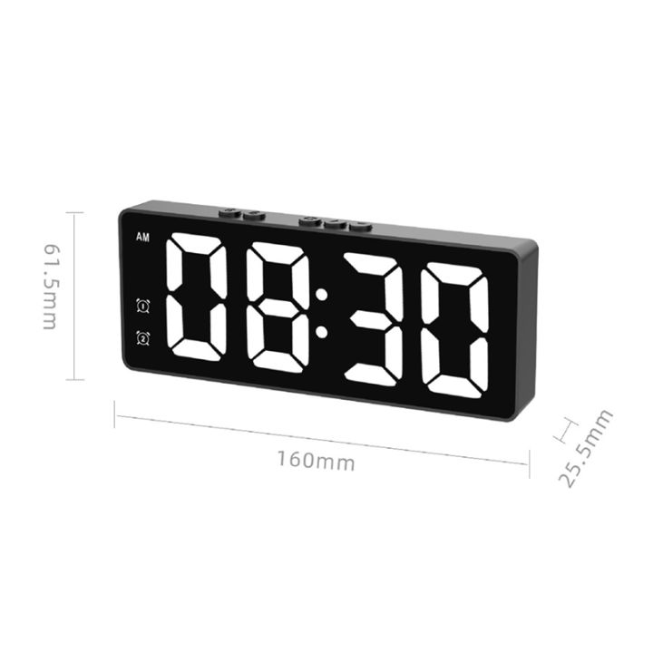 mirror-surface-led-digital-alarm-clock-hd-digital-desk-alarm-clock-voice-control-amp-temperature-sensing-for-home