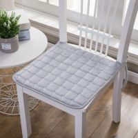 ❀✉ Simple Style Square Printing Dining Room Chair Cushion Household Office Plush Warm Seat Pads Square Non Slip Home Decor Mats