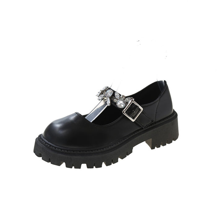 2023-new-spring-and-autumn-season-rhinestone-buckle-mary-jane-thick-sole-enhances-temperament-one-line-buckle-strap-womens-small-leather-shoes-lefu-shoes