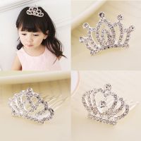 Kids Rhinestone Hair Combs Birthday Tiaras Jewelry Accessories