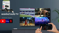 Send Your Phone To TV By Wifi Wireless Anycast ดูมือถือบนจอทีวีแบบไร้สาย ใช้ได้ทีวีบ้าน ทีวีติดรถยนต์และโปรเจคเตอร์ ใช้ได้กับมือถือทุกรุ่น