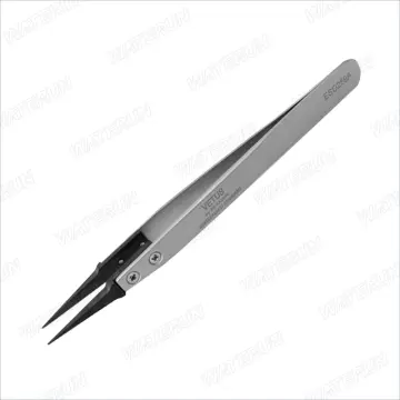 Ultnice 2pcs Stainless Steel Straight And Curved Nippers Tweezers