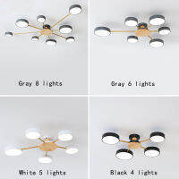 Nordic personality radial design ceiling lamp white &amp; gray &amp; black color living room bedroom restaurant ho led lights