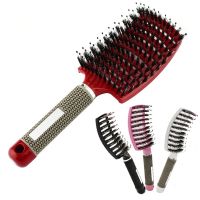 [Nai Nai comb]Hairbrush Brosse Demelante Women Detangler Hair Brush Bristle Nylon Scalp Massage Tangle Teaser แปรงผม Hairdressing Comb