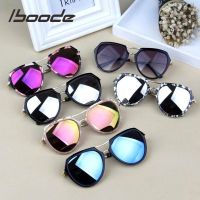 【YF】☂✣♀  iboode Mirror Children Sunglasses Kids Reflective Glasses Brand Design Boy Shades UV400 Resin Baby Goggle Eyewear