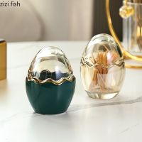 Simple Ceramic Toothpick Box Glass Toothpick Boxes Toothpick Jars Home Egg Shape Toothpick Holder Home Toothpick Dispenser