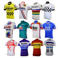 men cycling jersey france spain bike retro blue clothing cycling wear racing clothes cycling clothing ALUMINIO