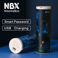 【เครื่องเขียนของเธอ】Nbx รหัสผ่านล็อคอัจฉริยะกล่องดินสอกล่องใส่ดินสออเนกประสงค์แวววาวสำหรับเด็กนักเรียนพลาสติกใสดาวตก