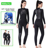 HIKAYA ชายชุดดำน้ำระบายความร้อน, neoprene 3 มม. ชุดดำน้ำผู้หญิง, หนาอุ่นชุดดำน้ำ, อุ่นดำน้ำดูปะการังชุดท่อง, ชุดว่ายน้ำฤดูหนาว