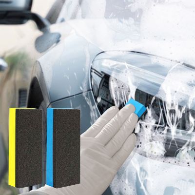 1X Washing Foam Sponge Applicator Pads Car Buffing Polish Wax Car Glass Cleaning Durable 7x3x1.5cm Automotive Care Parts