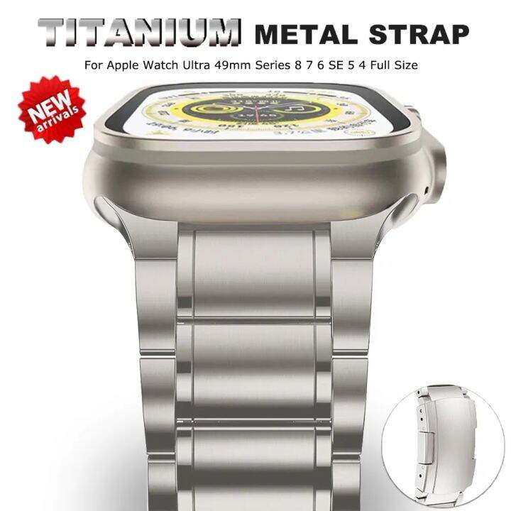 titanium-สาย-สำหรับ-apple-watch-ultra-2-49mm-สายนาฬิกาข้อมือสแตนเลส-สำหรับ-iwatch-series-9-8-se-2-6-5-4-44mm-40mm-41mm-45mm-42mm-38mm-สายโลหะ