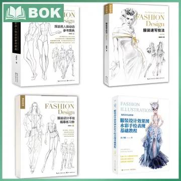 Fashion Sketchbook : Fashion Design Sketch Book with Silhouette Figure  Templates (Glam) (Paperback) 
