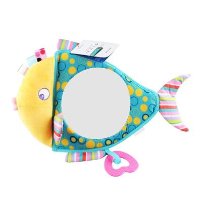 Baby Car Mirror Toy Fish Shape Car Seat Toy Mirror for Infants Back Seat View Mirror Toys with Crystal Clear View for Keeping Eye Contact with Infants suitable