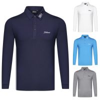 Mizuno TaylorMade1 PEARLY GATES  G4 Castelbajac Malbon PXG1 DESCENNTE☬  Golf clothing long-sleeved mens quick-drying breathable POLO shirt outdoor sports GOLF jersey top T-shirt