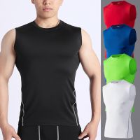 New Men Tank Tops Quick-Dry Fitness Mens T-shirts Sleeveless O-Neck Man Bodybuilding Muscle T shirt for Male Tank Tops S-5XL