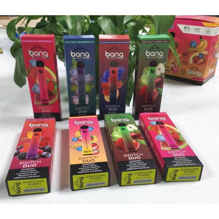 Bang Duo 2500Puffs doubleflavored disposable puffs legal BJ Lazada PH