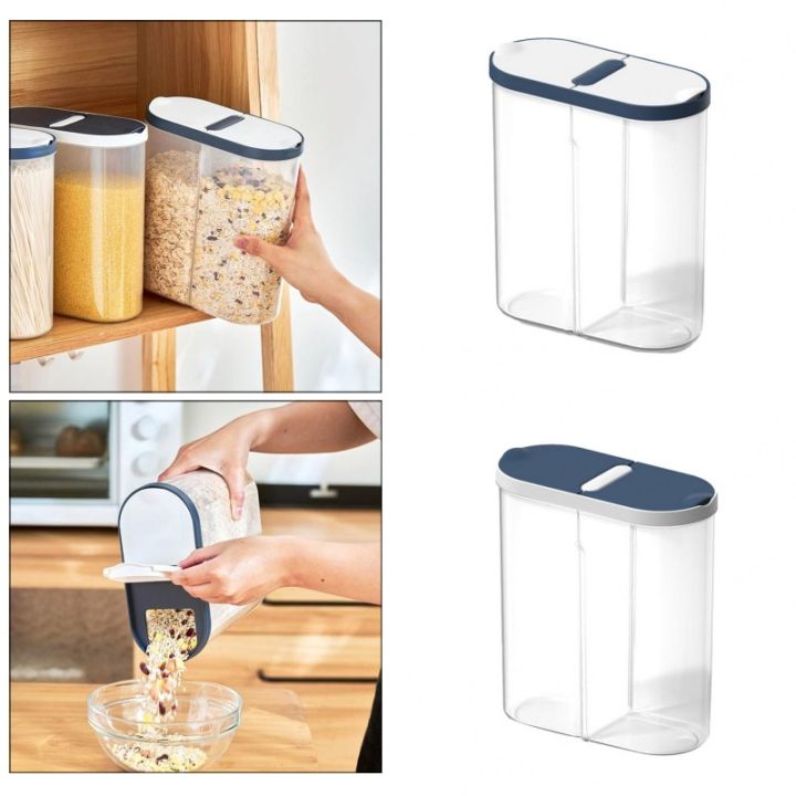 container-transparent-home-organizer-tank-storage-box-sealed-jar-plastic