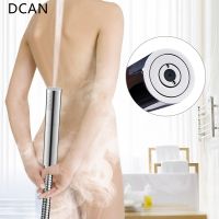 ♞ DCAN Switch with Hand Shower Nozzle Brass Pressure Rain Pulse Spray Gun Round Detachable Washable Shower Head Without Drilling