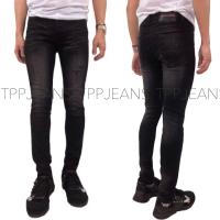 TPPJEANS Skinny RockXCollection สกินนี่ยีนส์ดำฟอก ผ้ายืด Size 28-44 รับชำระปลายทางครับ