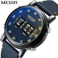 Authentic Megs megir roller watch men fashion characteristic sports business leather quartz watch 2137 --Mens Watch238812◎◙☏