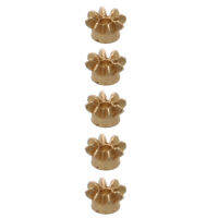 5PCS 0.3M 8T Micro Bevel Gear Shaft Hole 0.8mm ทองเหลืองมินิร่ม Pinion โมดูลัส 0.3 สำหรับ 1/72 1/87 1/35 รุ่น DIY RC Robot-czechao