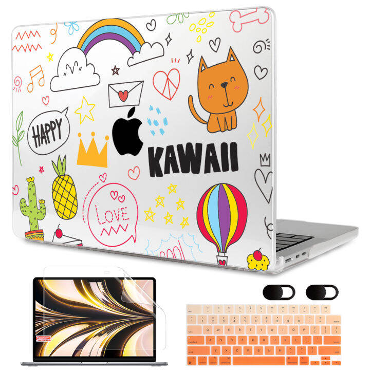 เคสคริสตัลฮาร์ดสำหรับ-macbook-pro-air-m2-m1-2022-2020-a2681-a2338-a2337-a2179-air13-a1932-a1466-pro-retina-13-14-16นิ้ว-m1-a2442-a1502-a1708-a1706-a2159แป้นพิมพ์ฟิล์มth