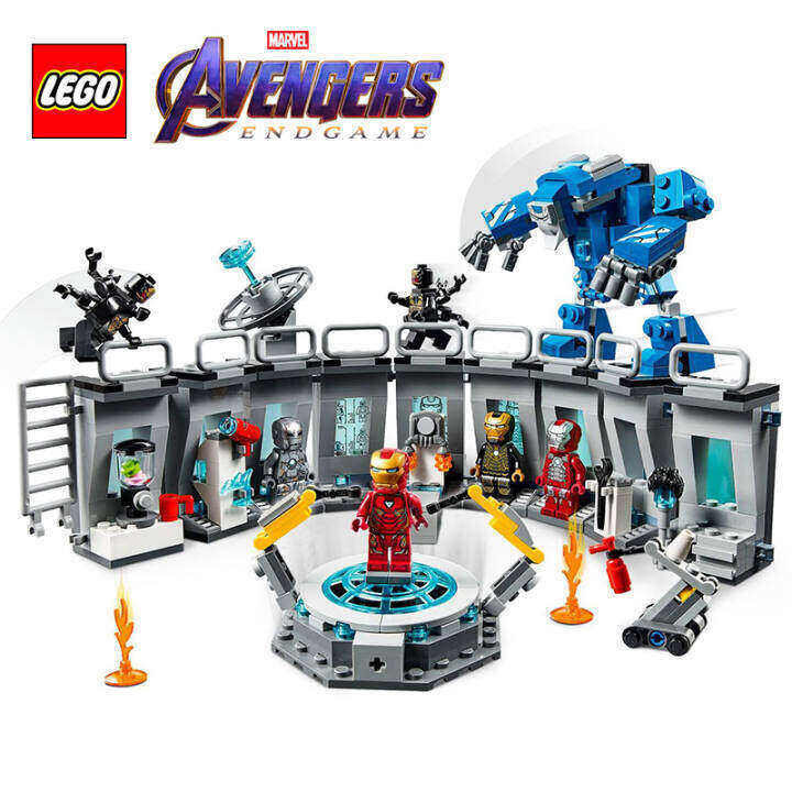 lego-76125-assembled-avengers-4-series-iron-man-mecha-showroom-boys-and-childrens-toys-marvel