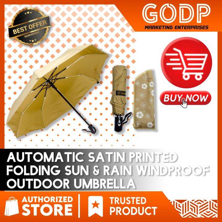 TopNotch Umbrella Folding Rain Dust Folding Windproof Umbrella