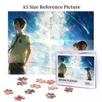 Your Name Mitsuha X Taki (16) Wooden Jigsaw Puzzle 500 Pieces Educational Toy Painting Art Decor Decompression toys 500pcs