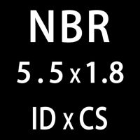 50ชิ้น/ล็อตแหวนยางการปิดผนึก Nbr โอริงโอริงความหนา1.8มม. Id4.5/4.87/5/5.3/5.5/6/6 3/6.7/6 9มม. แหวนไนโตะแหวนไนโตะซีลวงแหวน