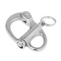 2pcs 304 Marine Grade Stainless Steel Large Snap Shackles with Swivel Bails