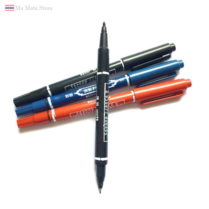 ปากกามาร์คเกอร์-ปากกาเคมีแบบ2หัว-ปากกาเมจิก-aowa-ปากกา-pen-001
