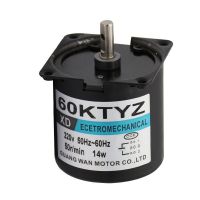 มอเตอร์2.5RPM /5RPM/10RPM/15RPM/20RPM/30RPM /40RPM /50RPM /60RPM 220V AC 14W มอเตอร์เกียร์60KTYZ แม่เหล็กถาวร Synchronism