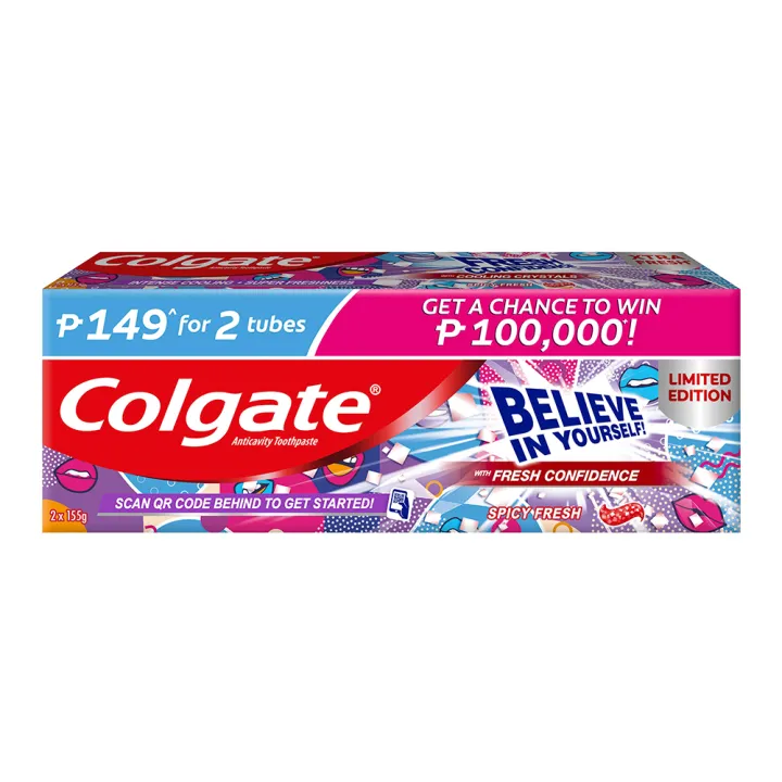Colgate Fresh Confidence Smile & Go For It! Limited Edition Spicy Fresh