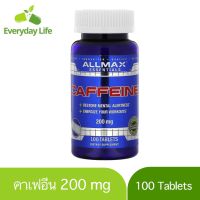 [Exp2024] คาเฟอีน ALLMAX, Caffeine , 200 mg, 100 Tablets