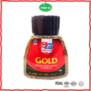 Cà Phê Sấy Lạnh Hòa Tan Nguyên Chất Gold 100% Robusta Hũ 180g - G20 COFFEE