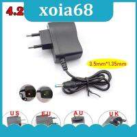 xoia68 Shop Power Adapter AC To DC 4.2V 0.5A 500ma 3.7V 18650 Battery Torch Headlight Charging Supply 3.5mmx1.35mm Plug Charger