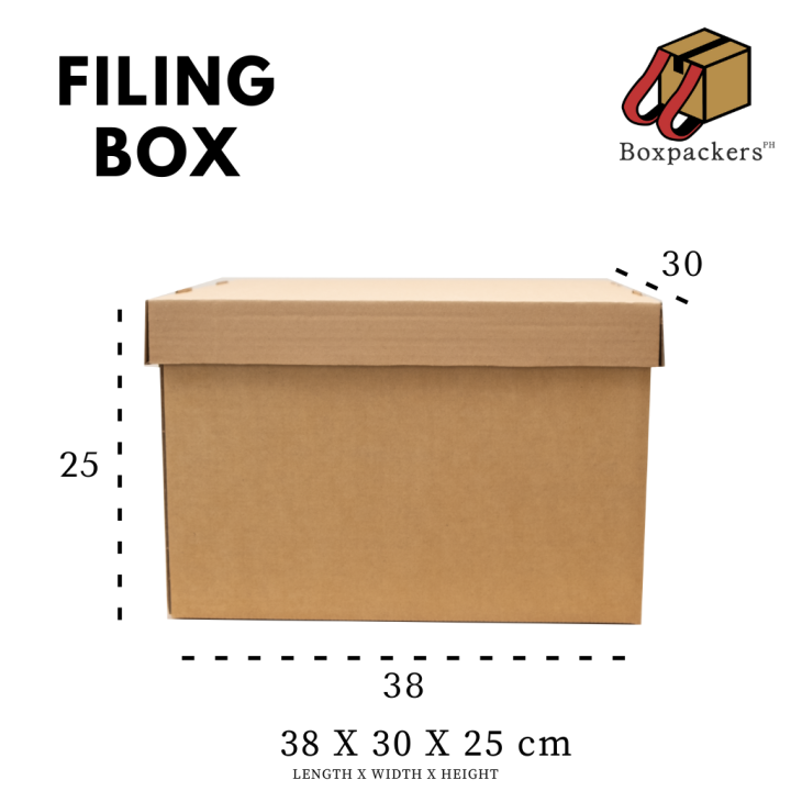 BOXPACKERSPH Corrugated Carton Filing Box Kraft Container LOWEST PRICE