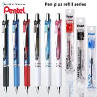 ปากกา BLN75 Pentel พร้อมสำหรับเติม Pentel เนอร์เจล0.5มม. แห้งเร็วใช้น้ำสำหรับสำนักงานธุรกิจ