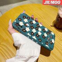 เคส JIUMOO สำหรับ OPPO A31 2020เคส A8การ์ตูนแฟชั่นลายดอกไม้ดีไซน์ใหม่ซิลิโคนนิ่มเคสโทรศัพท์ด้านข้างขอบสี่เหลี่ยมด้านข้างคลุมทั้งหมดป้องกันเลนส์กล้องเคสกันกระแทก