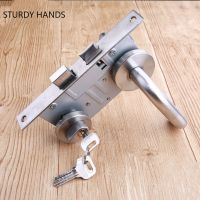 【YF】 Security Door Stainless Steel Lock Cylinder Channel Fire Indoor Universal Locks Double Handle Home Hardware