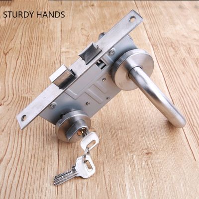 【YF】 Security Door Stainless Steel Lock Cylinder Channel Fire Indoor Universal Locks Double Handle Home Hardware