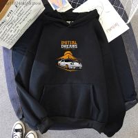 Initial D Hoodies Japan Anime Sweatshirt Harajuku Couple Black Vintage Men/s Sudaderas Funny Print Korean Style Pullovers Size XS-4XL