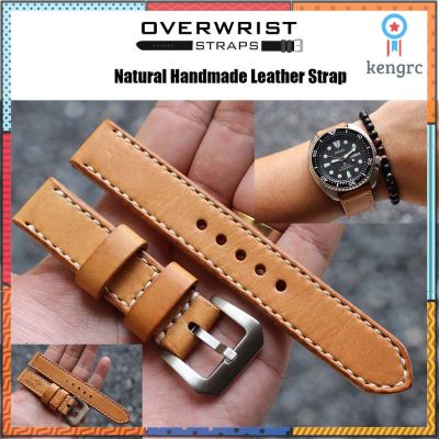 สายนาฬิกา สายหนังวัวแท้ overwrist natural hanade leather strap Sาคาต่อชิ้น (เฉพาะตัวที่ระบุว่าจัดเซทถึงขายเป็นชุด)