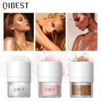 Bilian【คลังสินค้าพร้อม】Qibest Face And Body Shimmer High Gloss Loose Powder Waterproof Sweatproof Long Lasting Brightening Makeup Effect เหมาะสำหรับการเดินทางปาร์ตี้งานแต่งงานเวทีและบาร์