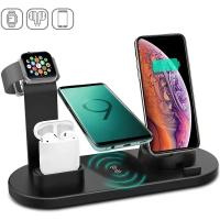 ✹☁ 5 In 1 Wireless Charger Stand Pad For iPhone 14 13 12 11X8 Apple Watch Airpods Desk Phone Chargers Fast Charging Dock Station