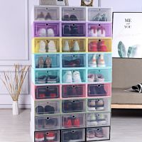 (cerci household goods) ShoeBoxes รองเท้าผ้าใบใส Display Case High Tops FootballStackable Shoes Cabinet Men Women Shoe Size