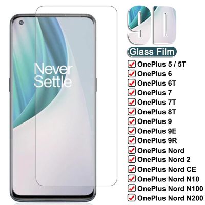 ♥Ready Stock【Tempered 】9D กระจกนิรภัยสำหรับ OnePlus 9 9R 9E 8T 7 7T 6 6T 5T 3 3T Protector ฟิล์ม OnePlus Nord 2 CE N10 N100 N200กระจกนิรภัย